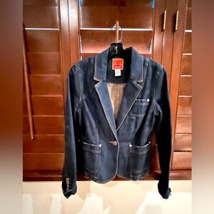 EUC Issac Mizrahi for Target Jean Blazer sz. Medium